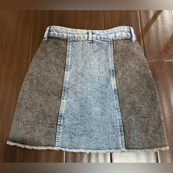 Rails The Oakwood Acid Patchwork high-waisted denim mini skirt 23 - Picture 4 of 5